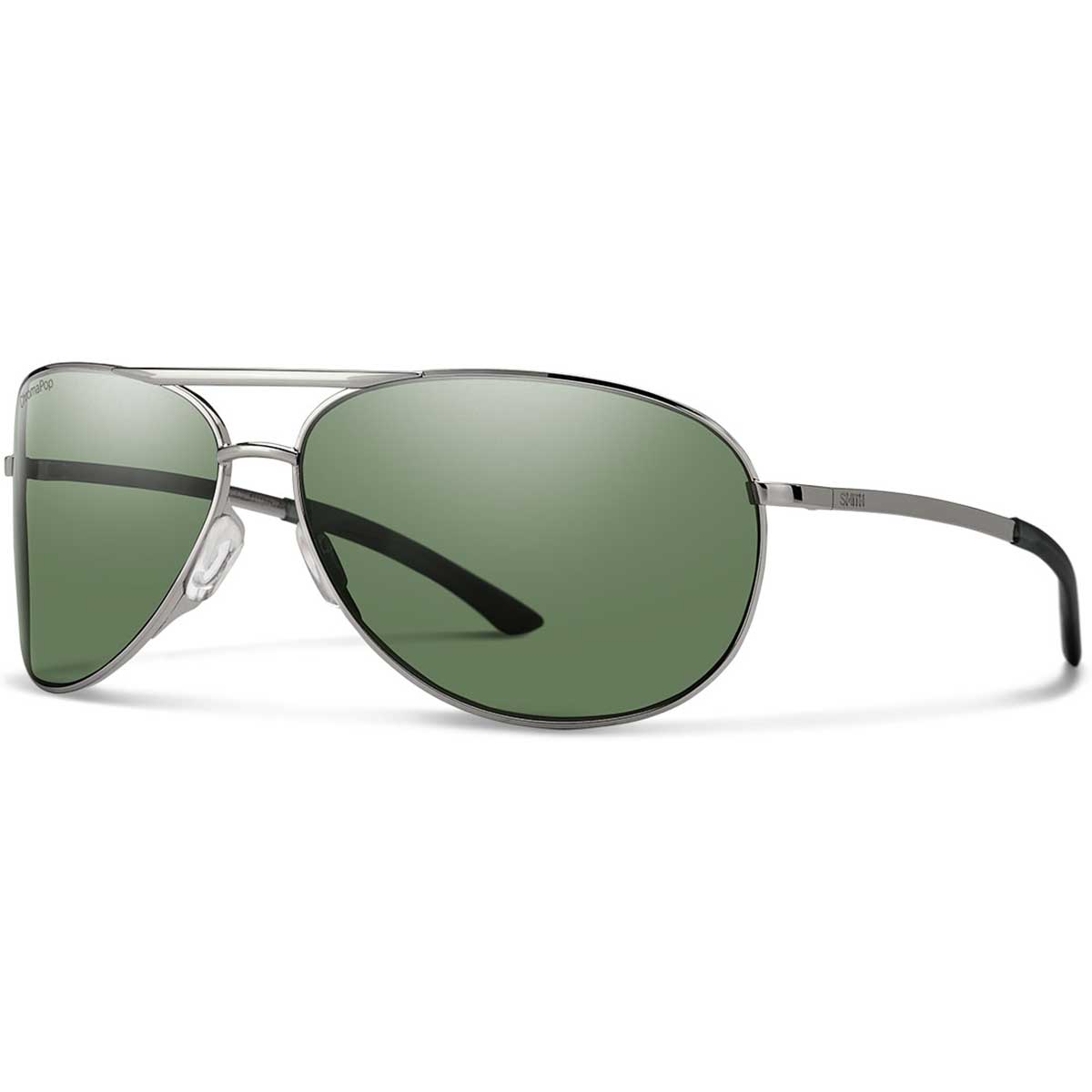 Smith Serpico 2.0 Sunglasses ChromaPop Polarized in Gunmetal with Grey Green